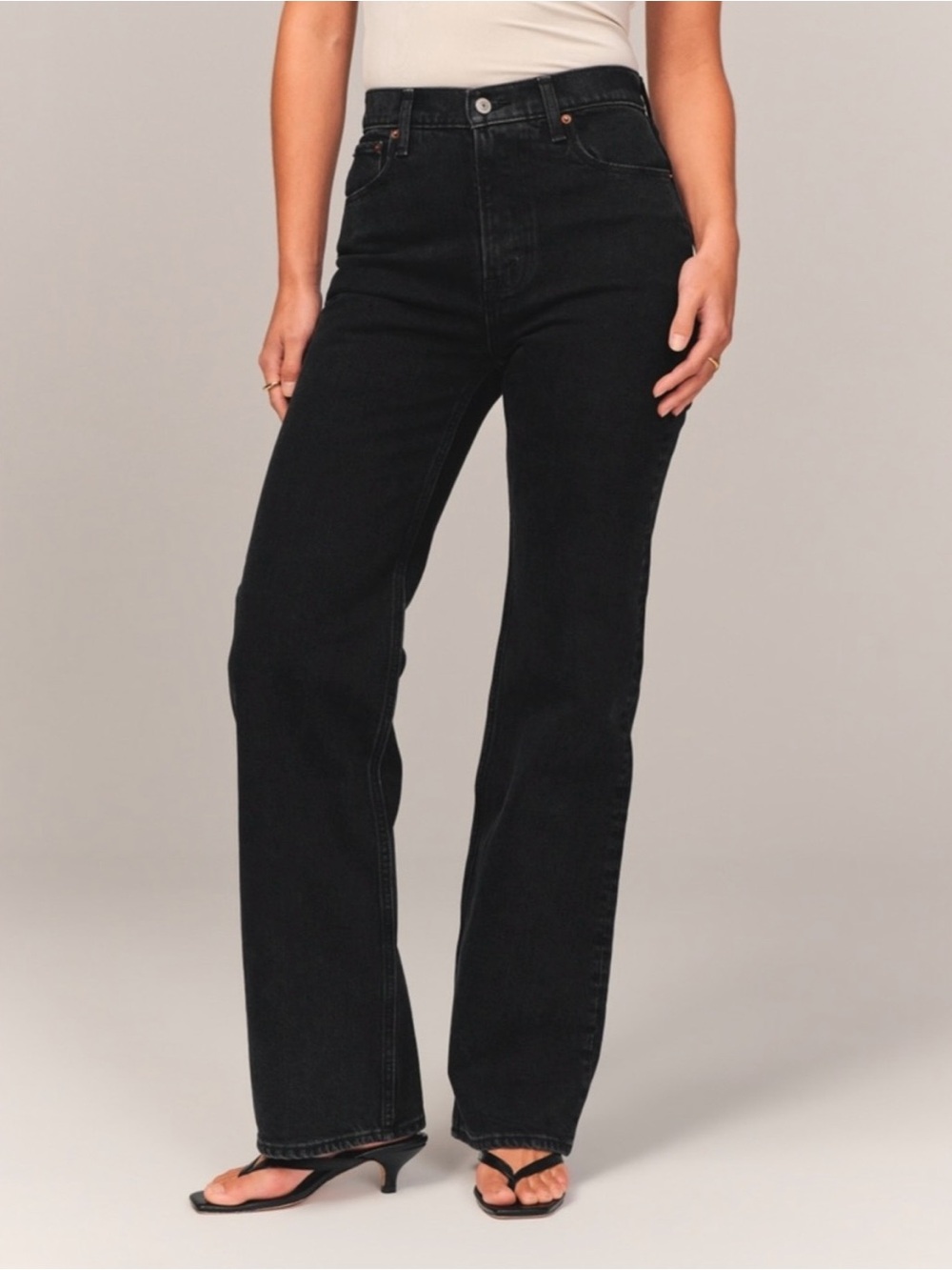 Abercrombie & Fitch Black Curve Love 90’s Relaxed Jeans